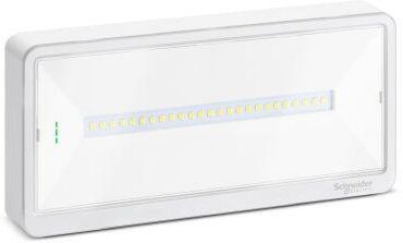 Schneider Lampada Di Emergenza Exiway Light Se-Sa, Autoalimentato Standard, 110/90/70/50lm