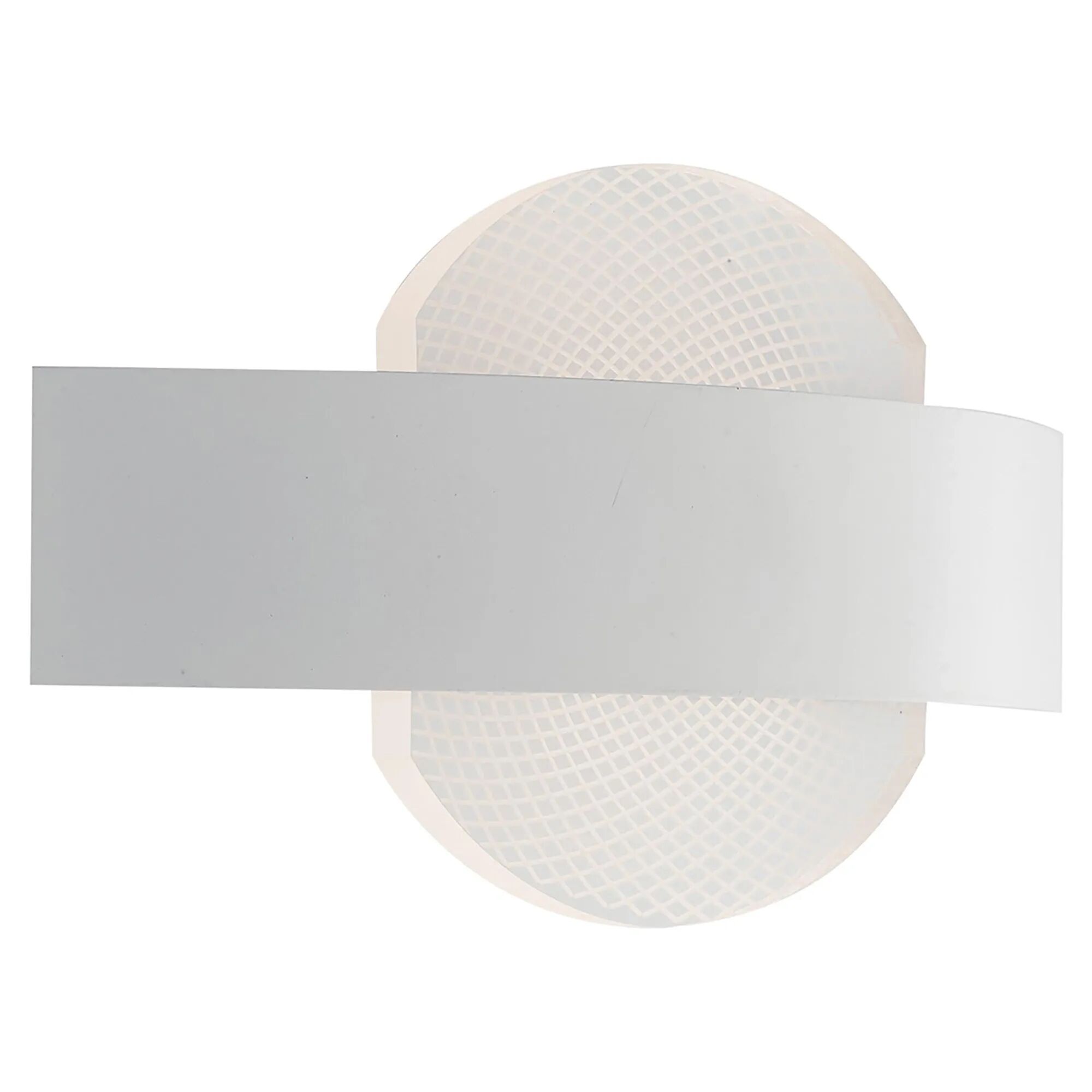 Tecnomat APPLIQUE LED ETERNITY 10W 4000K 800 lumen IN ACRILICO COLORE BIANCO DIMENSIONI 24x13 cm