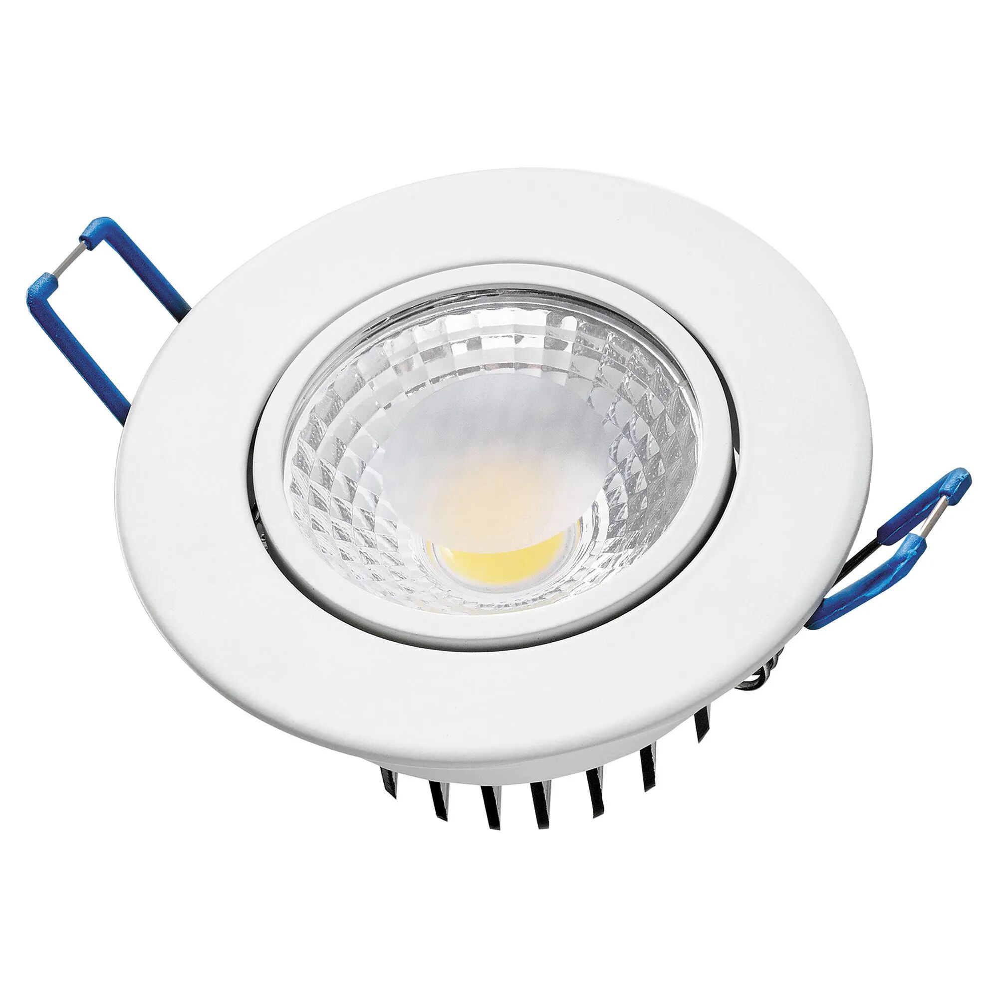 Vivida FARETTO INCASSO TONDO ORIENTABILE BIANCO LED COB 5W 4000K 370 lumen Ø 87xH 45 mm FORO 80 mm