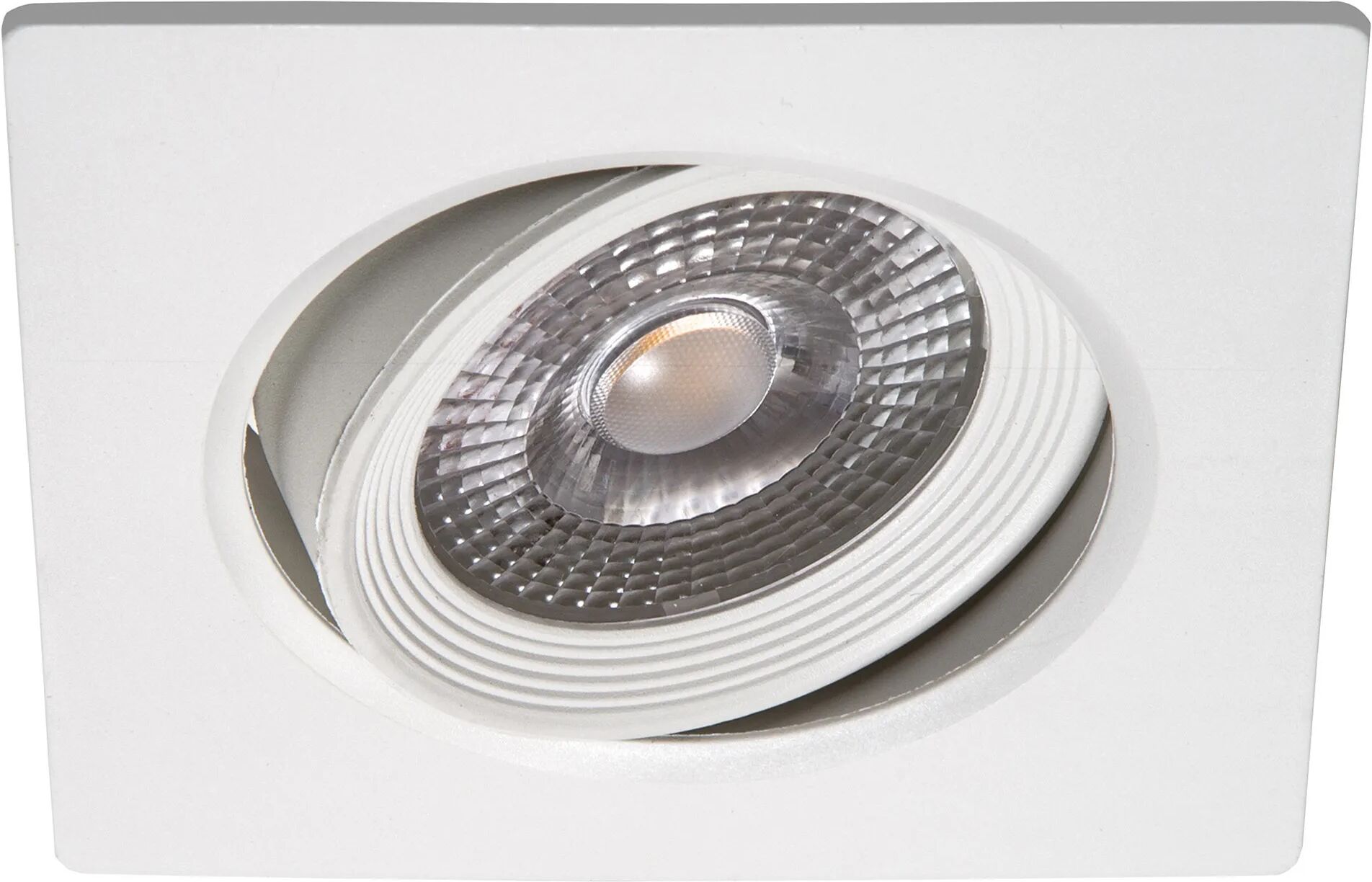 Vivida FARETTO INCASSO 7W QUADRATO PLASTICA BIANCO 3000K  455 lumen Ø73 mm (LxLxA) 90x90x45