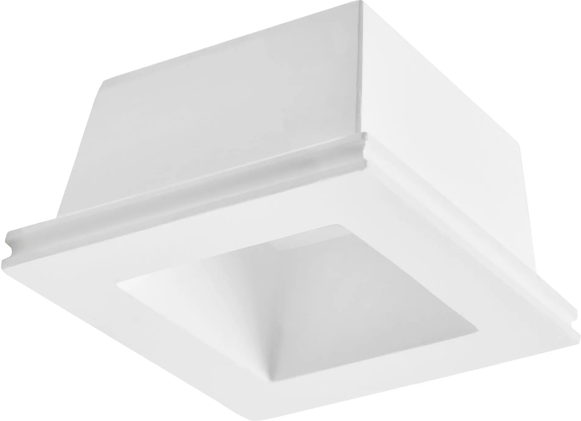 Tecnomat FARETTO DA INCASSO IN GESSO ATTICA ORIENTABILE ATTACCO GU10 DIMENSIONI 12x12x6,5 cm