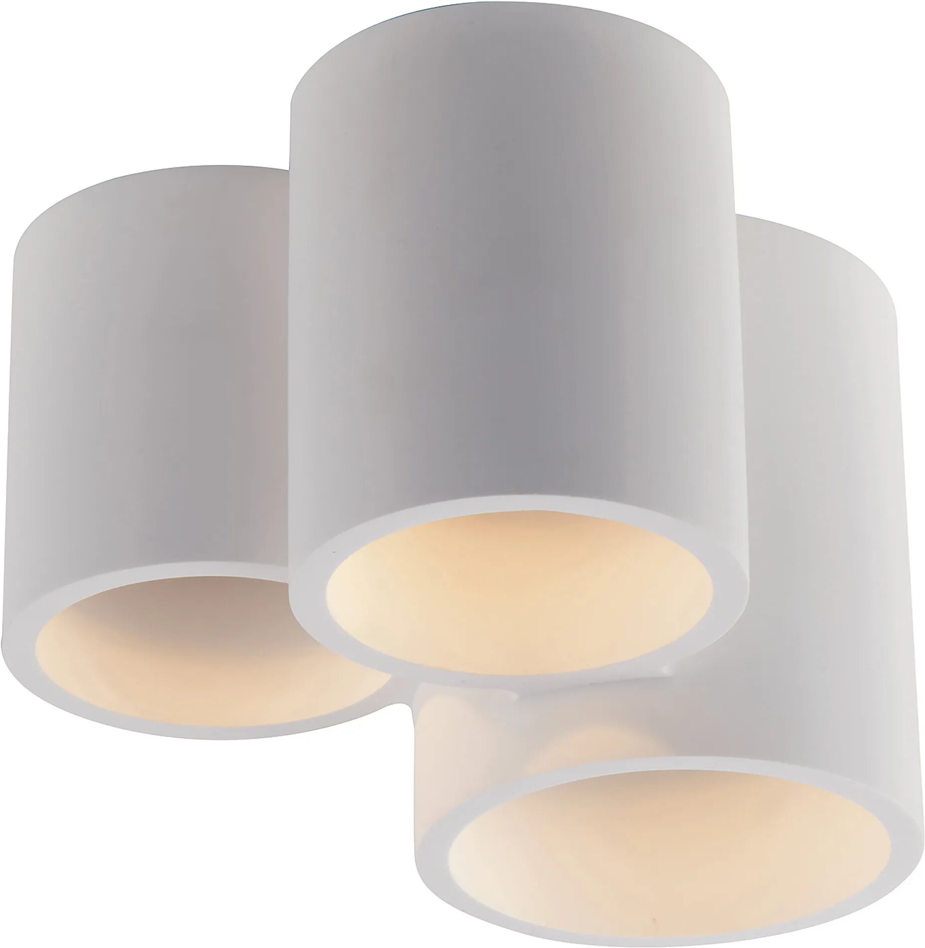 Tecnomat PLAFONIERA BANJIE 3xGU10 FINO A 9W LAMPADINE NON INCLUSE IN GESSO 220x140x198 mm