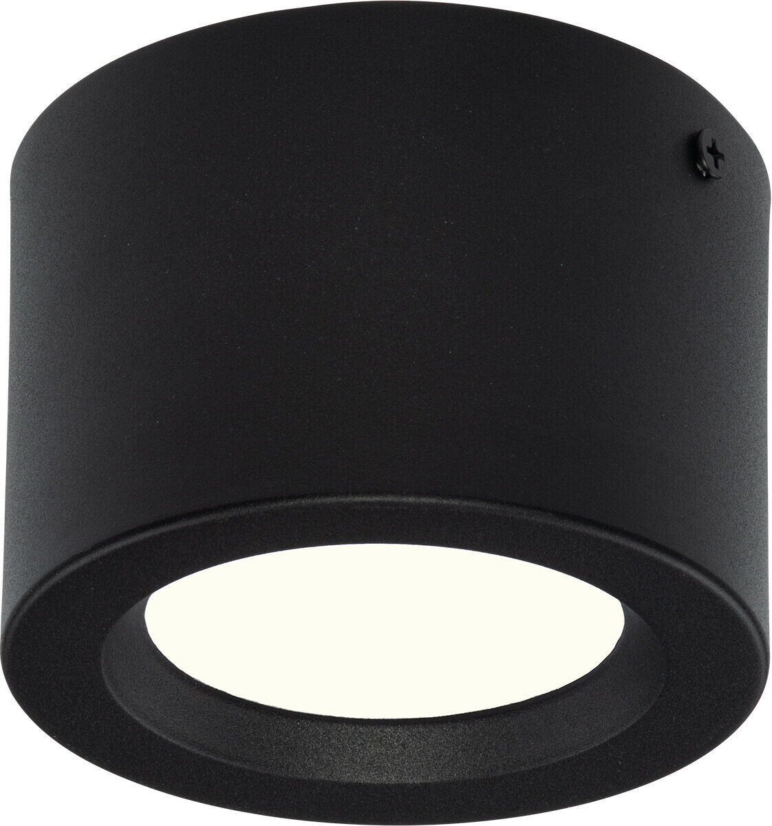 BES LED ACTIE: LED Downlight - Opbouw Rond Hoog 5W - Natuurlijk Wit 4200K - Mat Zwart Aluminium - Ø105mm