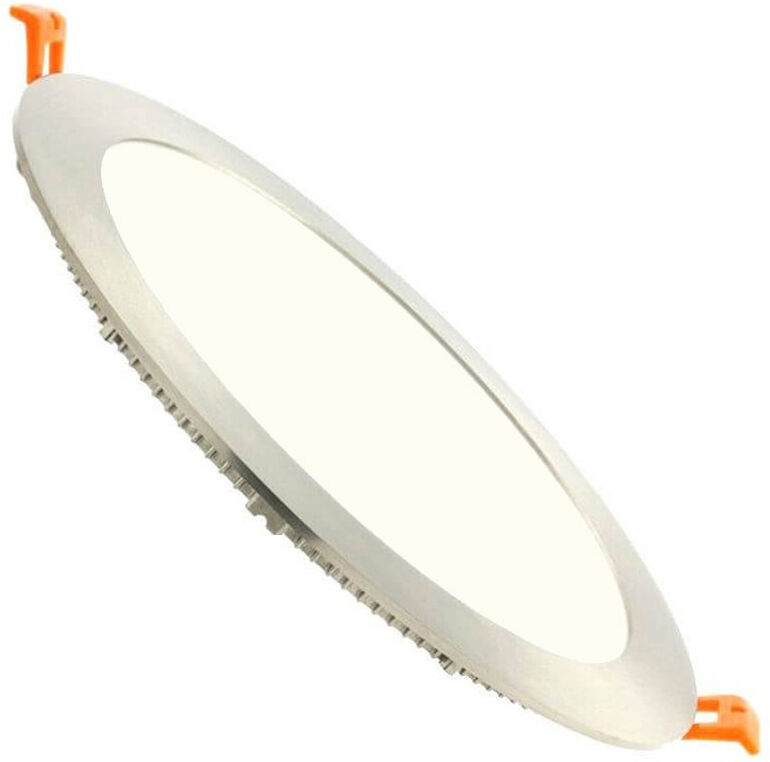 BES LED LED Downlight Slim - Facto - Inbouw Rond 8W - Natuurlijk Wit 4000K - RVS - Ø120mm