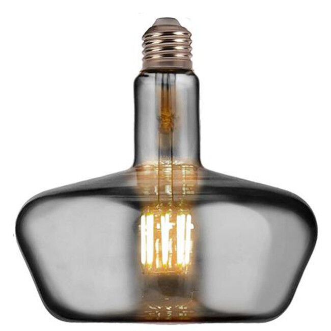 BES LED LED Lamp - Design - Gonza XL - E27 Fitting - Titanium - 8W - Warm Wit 2400K