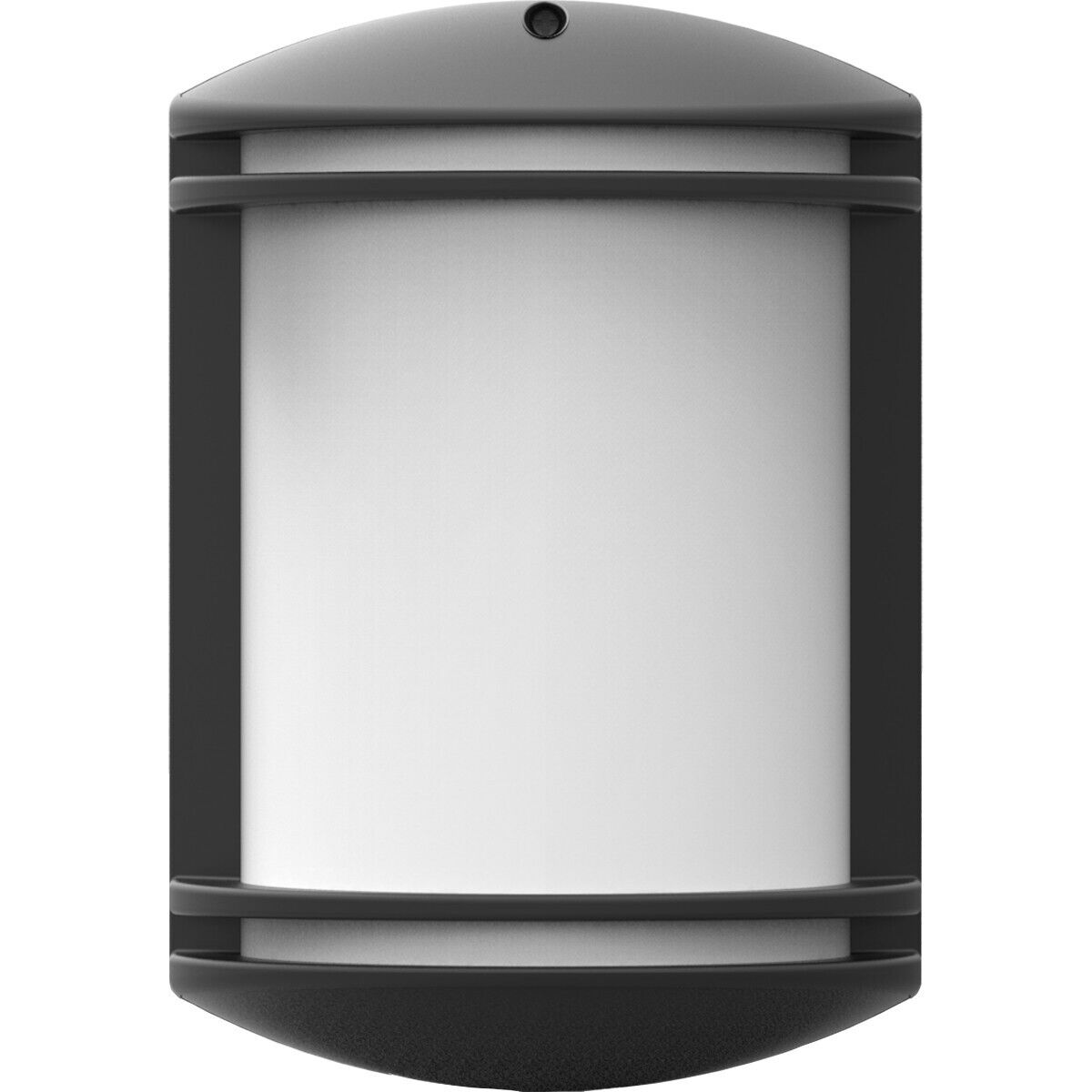 BES LED LED Tuinverlichting - Wandlamp - Achina 4 - Kunststof Mat Zwart - E27 Fitting - Ovaal