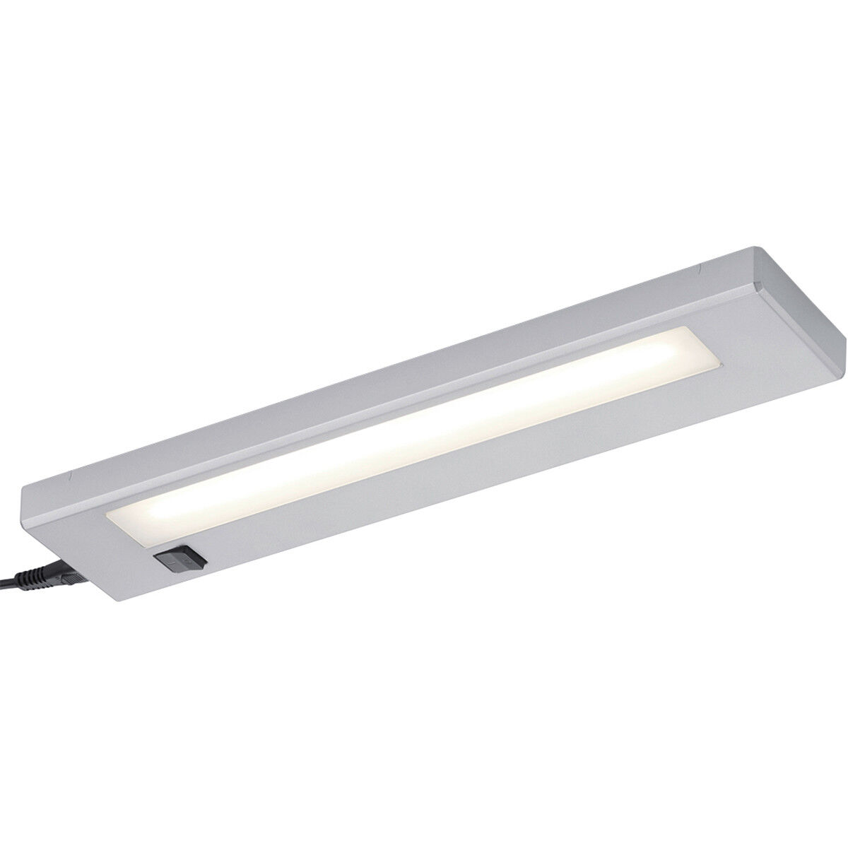 BES LED LED Keukenkast Verlichting - Trion Alyna - 4W - Koppelbaar - Warm Wit 3000K - Rechthoek - Mat Titaan