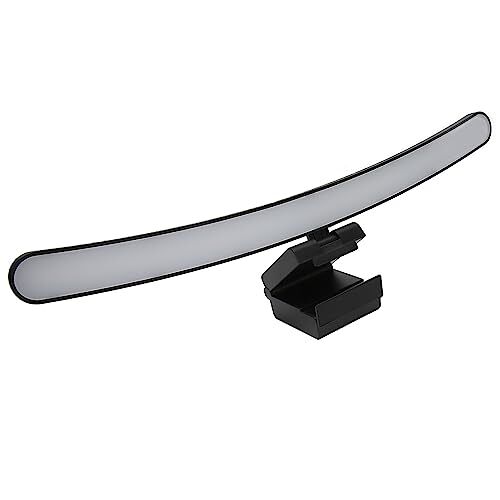 Annadue Gebogen Monitor Light Bar, Stepless Dimbare LED Monitor Licht met 3 Kleurtemperatuurmodi, Oogbeveiliging Touch Control Monitor Lamp voor Thuis en Kantoor