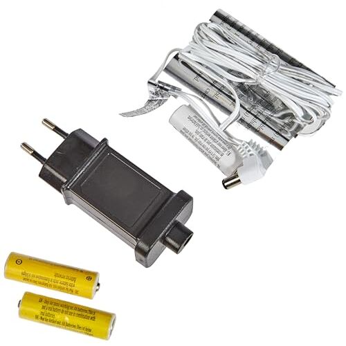 Konstsmide Voedingsadapter voor batterijartikelen met 3 x AA 1,5 V batterijen, 4,5 V, witte kabel 5163-000