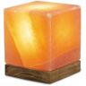 HIMALAYA SALT DREAMS Zoutkristal-tafellamp Kubus Met de hand gemaakt van zoutkristal - iedere steen uniek, H: ca.12 cm (1 stuk) oranje