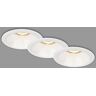 Briloner Set van 3 inbouwspots, inbouwlamp GU10, inbouwspots, wit, 95x61 mm