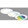 Briloner Set van 3 LED Inbouwspots Plafond, RGB Inbouwspots CCT, LED Inbouwspot Badkamer, Inbouwspots Badkamer IP65, Zwart, 92x45 mm (DxH)