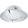 Eglo LED inbouwspot Pineda, LED spot van kunststof, LED inbouwlamp in chroom, inbouwspot LED vlak, Ø 10,2 cm