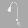 Briloner Leuchten LED bedlamp, bedlamp flexarm, incl. aan/uit schakelaar, 4 W. 400 lumen, 3.000 Kelvin, wit, 4 W