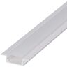 LumenTEC SET: LED profiel, 100cm profiel LED voor LED-strips, aluminium led profiel + afdekking LT6-2 (wit melkachtig)