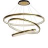 Generic Modern Industry Sputnik Chandelier,Dining Room Chandeliers,Simple Chandeliers,Led Nordic Simple Circle Chandeliers,Creative Chandeliers,Living Rooms/Golden Tricolor /40+60+80Cm