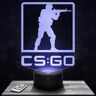 Lampephoto.fr Nachtlampje, nachtlampje, touchscreen, Counter-Strike: Global Offensive CSGO lamp 3D LED illusie, cadeau-idee Kerstmis verjaardag jongens en meisjes nachtlampje kinderkamer of volwassenen