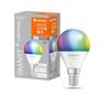 Ledvance Smarte LED-Lampe mit WiFi Technologie, Sockel E14, Dimmbar, Lichtfarbe änderbar (2700-6500K), RGB Farben änderbar, ersetzt Glühlampen mit 40 W, SMART+ WiFi Mini Bulb Multicolour, 1er-Pack