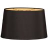 Royal Designs, Inc Royal Designs ondiepe ovale Hardback lampenkap, zwart, 16 x 18 x 9,5