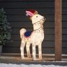 Lights4fun 70 leds alpaca figuur, kerstverlichting voor buiten, kerstfiguur met timer