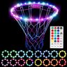 Ysoom Led-basketbalkorf, verlichting, basketbalkorf, met afstandsbediening, 4 modi, 16 kleuren, waterdicht, led-basketbalrand, nachtverlichting