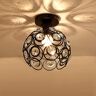 ZaLiX Semi-inbouw mini-kristallen kroonluchter, moderne plafondlamp voor slaapkamer keuken woonkamer, hal plafondlamp-A 19x22cm (7x9inch) decoratie