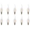 BES LED LED Lamp 10 Pack - Kaarslamp - Filament Flame - E14 Fitting - 4W - Natuurlijk Wit 4200K