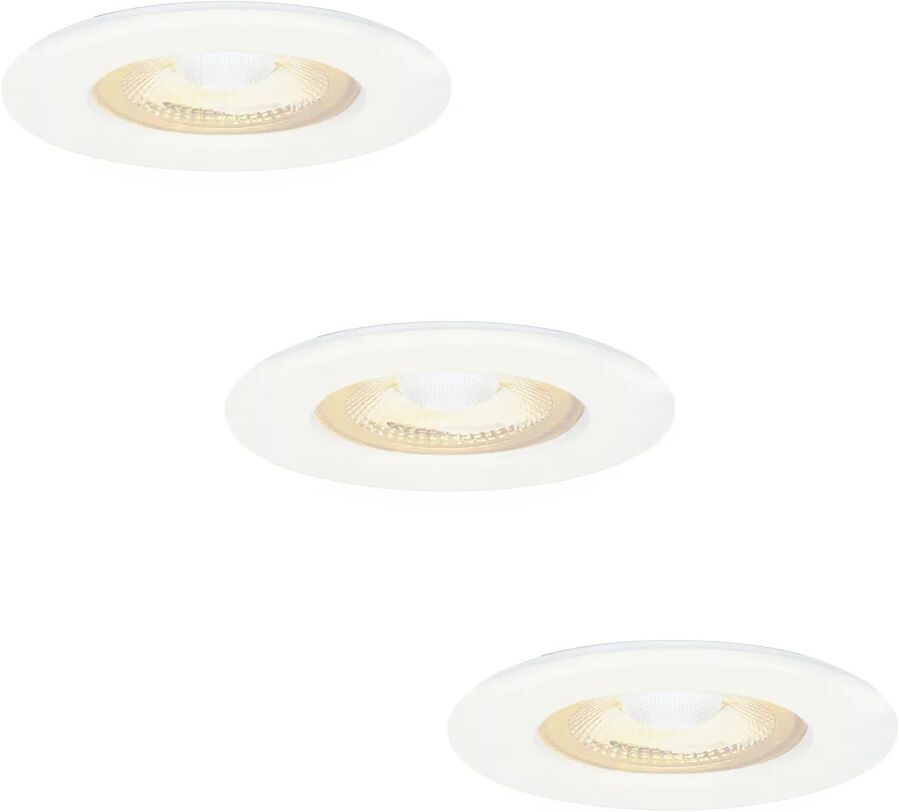 HOFTRONIC™ 3x Nola LED inbouwspot wit IP65 5W 2700K warm wit dimbaar 5 jaar garantie