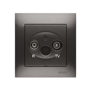 Kontakt-S Simon 54 Antennekontakt Tv/rad Serie 10db Grafitt