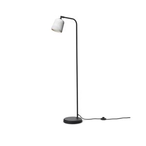 New Works Material Floor Lamp, White Marble