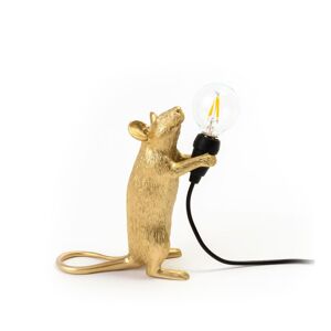 Seletti Mouse Lamp Standing Gold