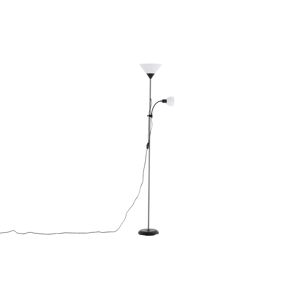 Bagasi belysning gulvlampe 24,5x24,5x178cm plast svart, grå, hvit.