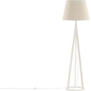 Kona belysning gulvlampe 51x51x160cm stoff beige, hvit.