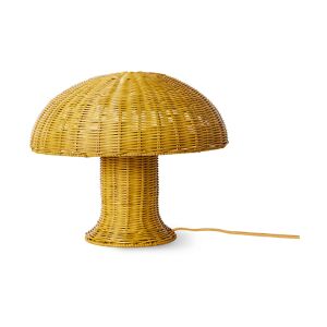 HKliving Rattan bordlampe Mustard