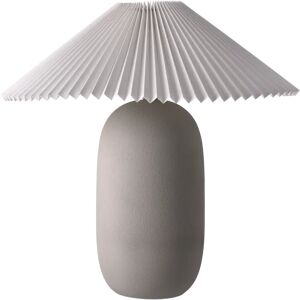 Scandi Living Boulder bordlampe 48 cm grey-pleated white Lampefot