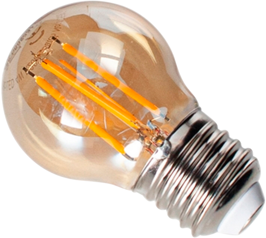 LED filament dekorpære dimbar E27 amber Amber