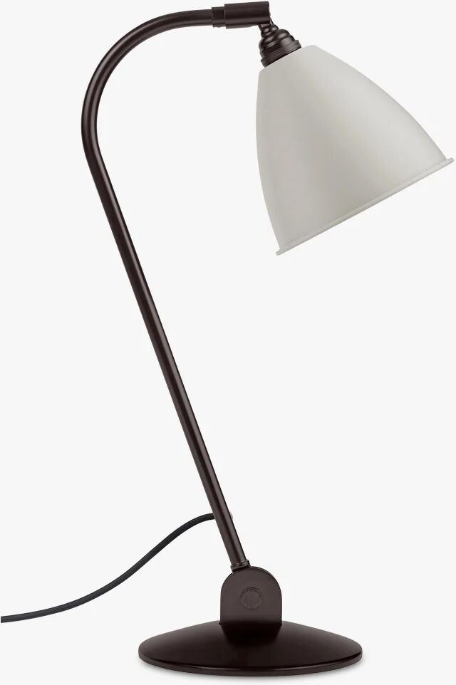 GUBI BL2 bordlampe-Ø16 Sort / Messing, Klassisk Hvit Semi Matt