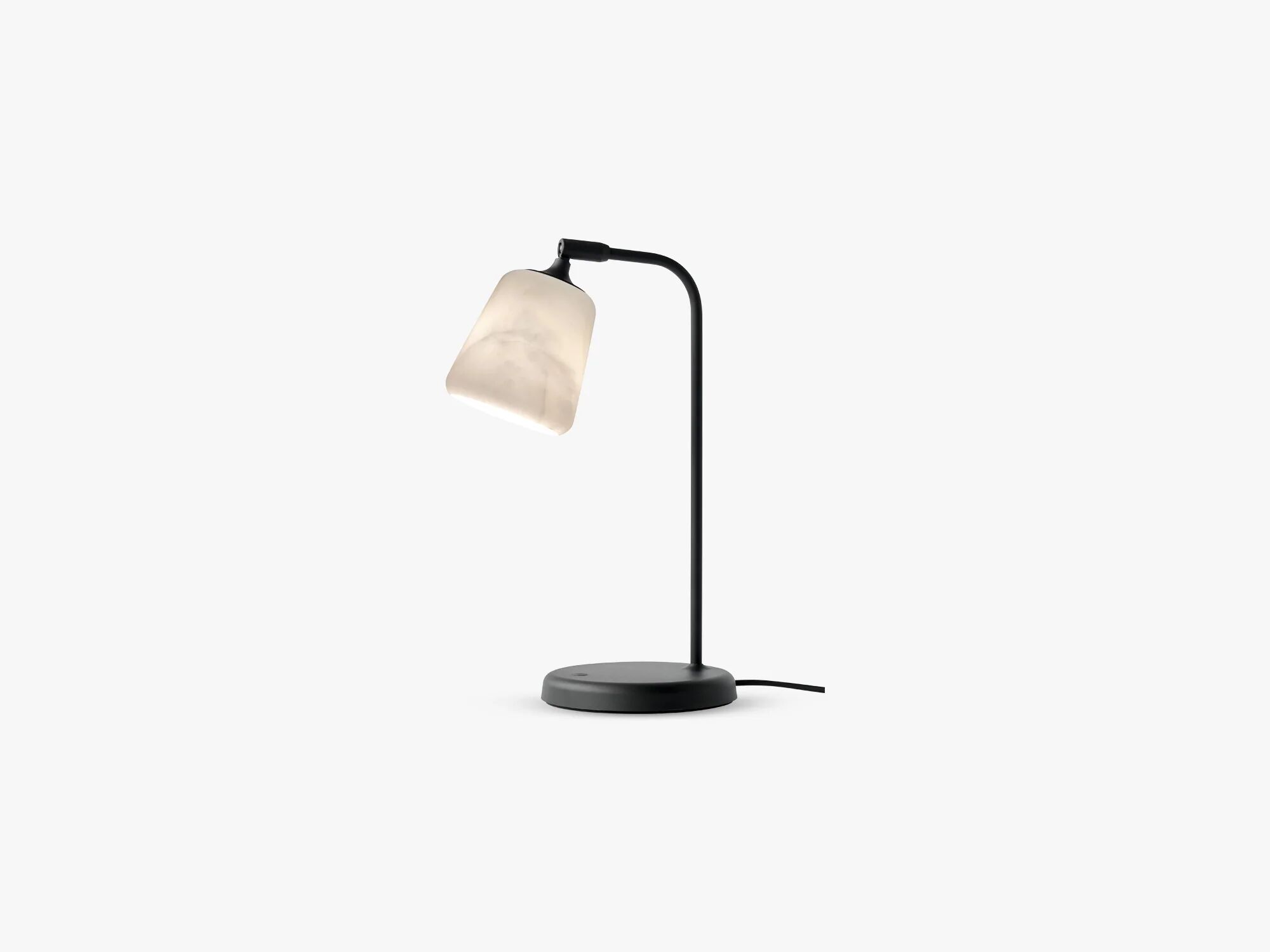 New Works Materiale bordlampe, Black Sheep(Wh Marmor / BL)