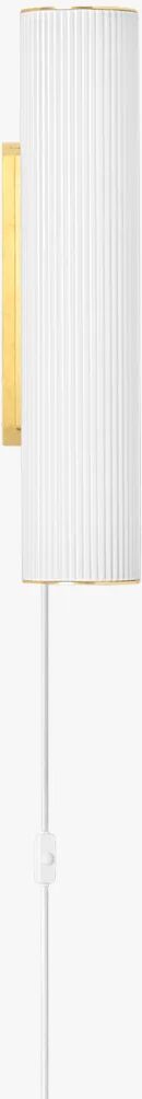 Ferm Living Vuelta Wall Lamp 40, Hvit / Messing