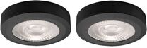 NorDesign Brandon 2 pakning møbeldownlight 3W dimbar m/driver - Svart