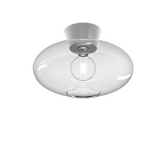 Belid Bullo taklampe XL 38 cm IP21 - Aluminium/Klart glass