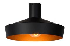 Lucide Cardiff taklampe 40 cm Svart/gull