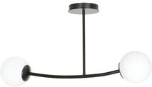 Emibig Halldor 2 taklampe - Svart/Opal