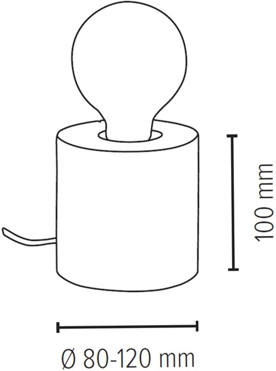 Envolight Terra bordlampe, mørk furu