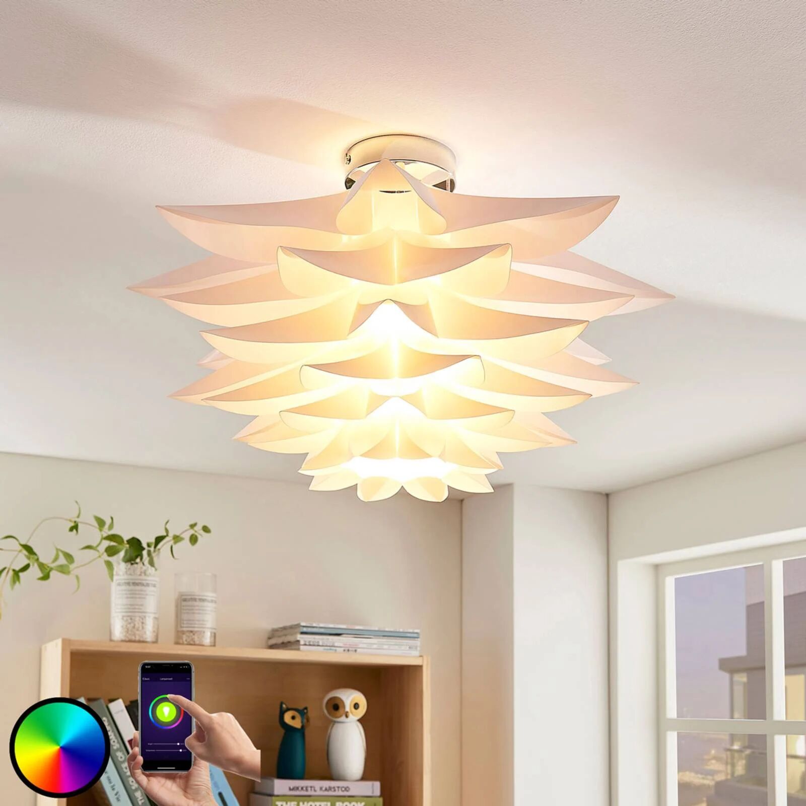 Lindby Lindy Smart LED-taklampe Lavinja, RGB