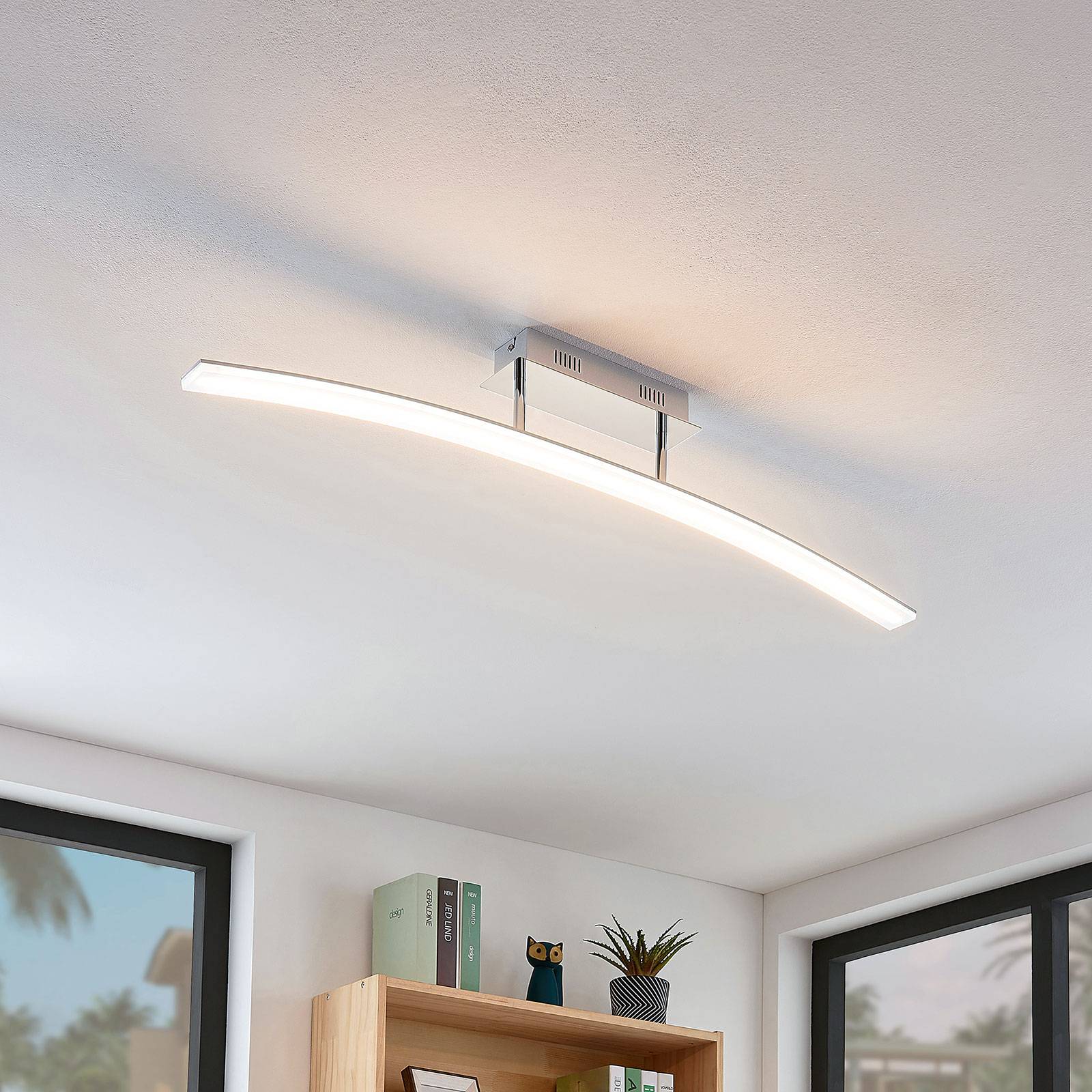 Lucande Bueformet LED-taklampe Lorian