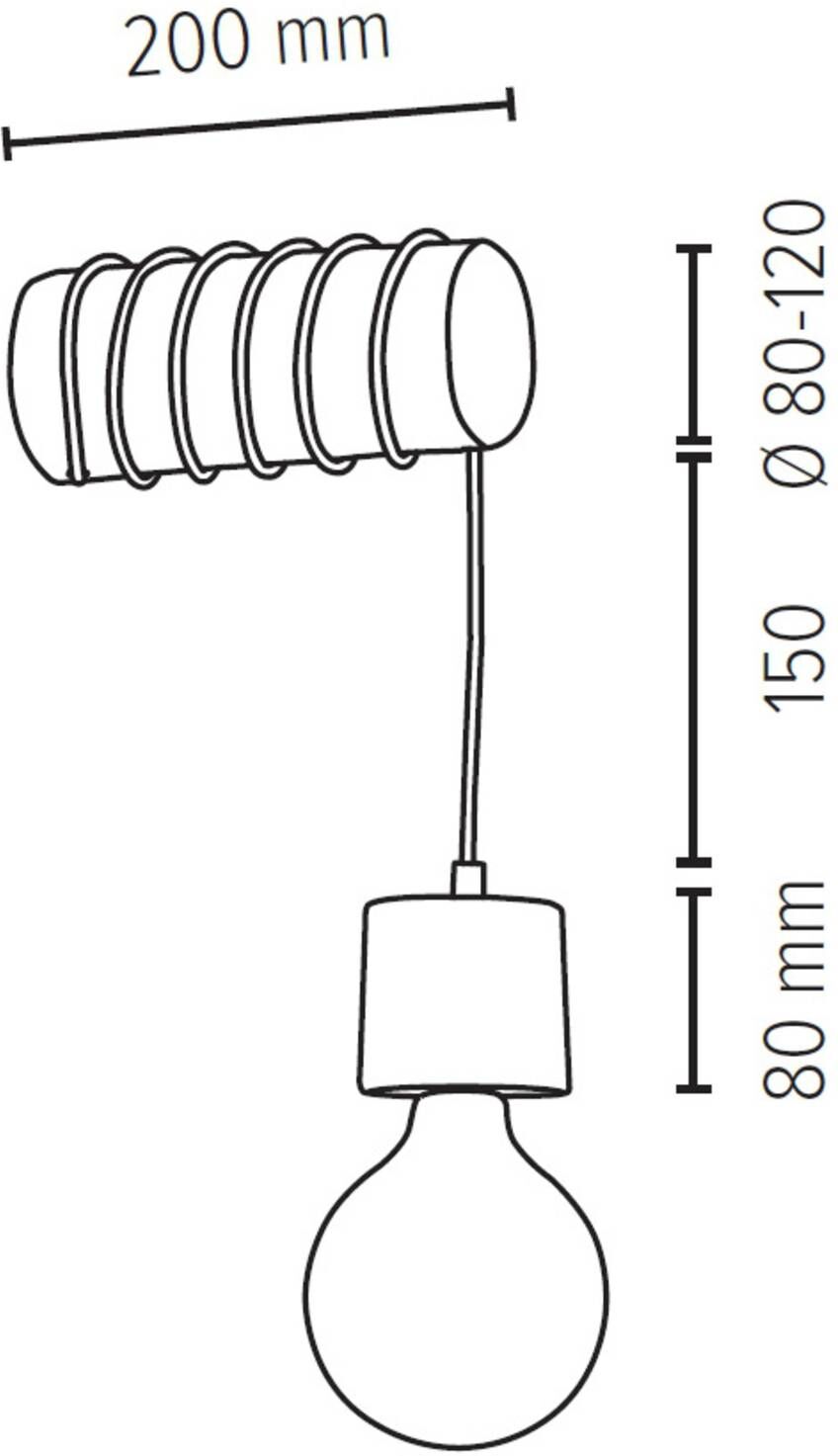 Envolight Terra vegglampe lys furu, 1 lyskilde