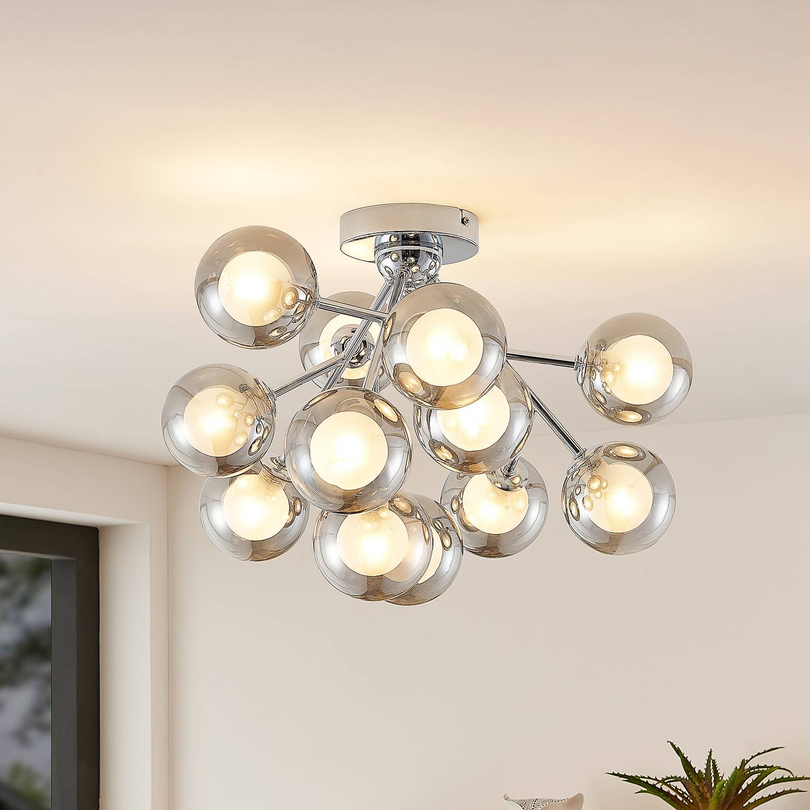 Lindby Kankou taklampe, 12 lyskilder