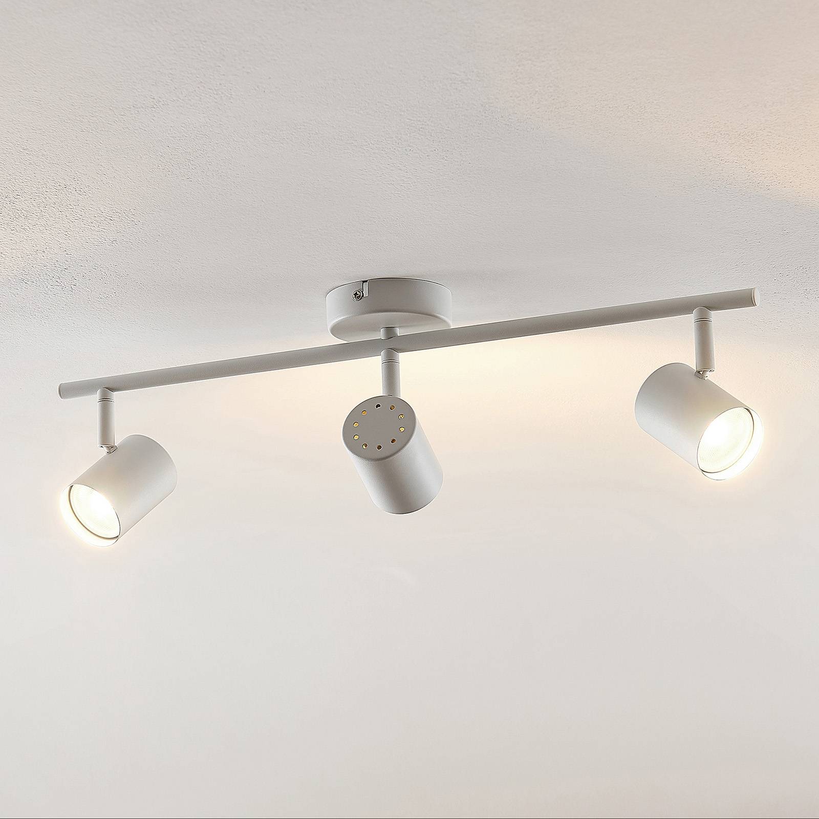 ELC Tomoki LED-taklampe, hvit, 3 lyskilder