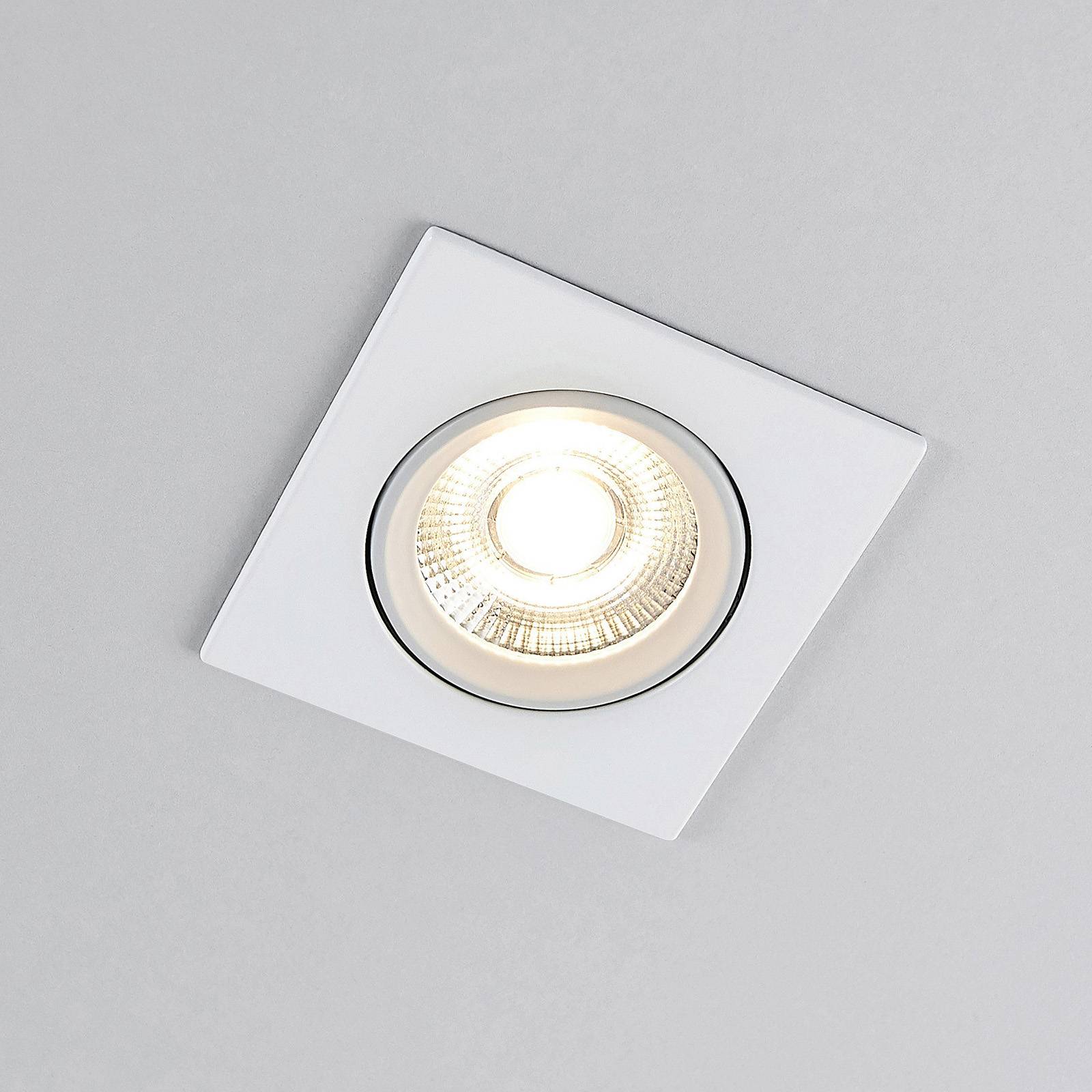 ELC Juno LED-downlight 3-er sett hvit, kantet